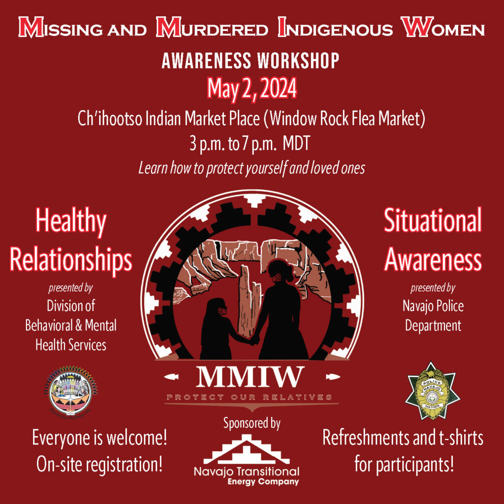 MMIW Awareness Workshop @ Ch'ihootso Indian Market Place | Window Rock | Arizona | United States