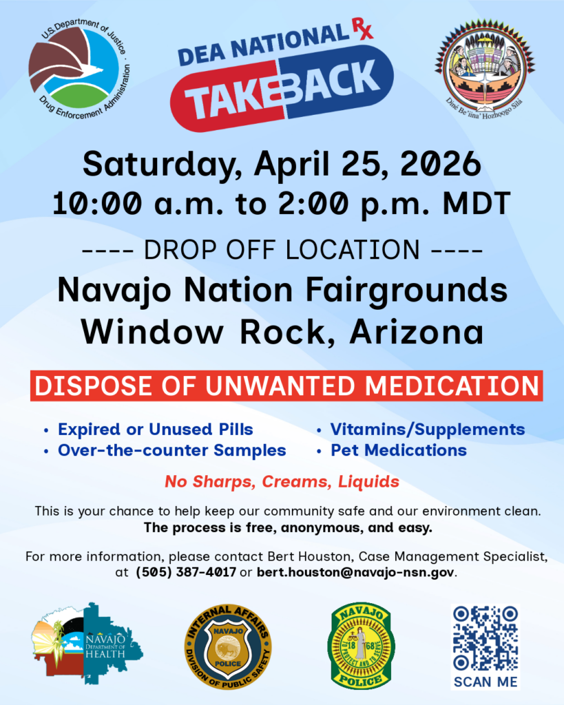 National Prescription Drug Take Back Day @ Navajo Nation Fairgrounds, Window Rock, AZ